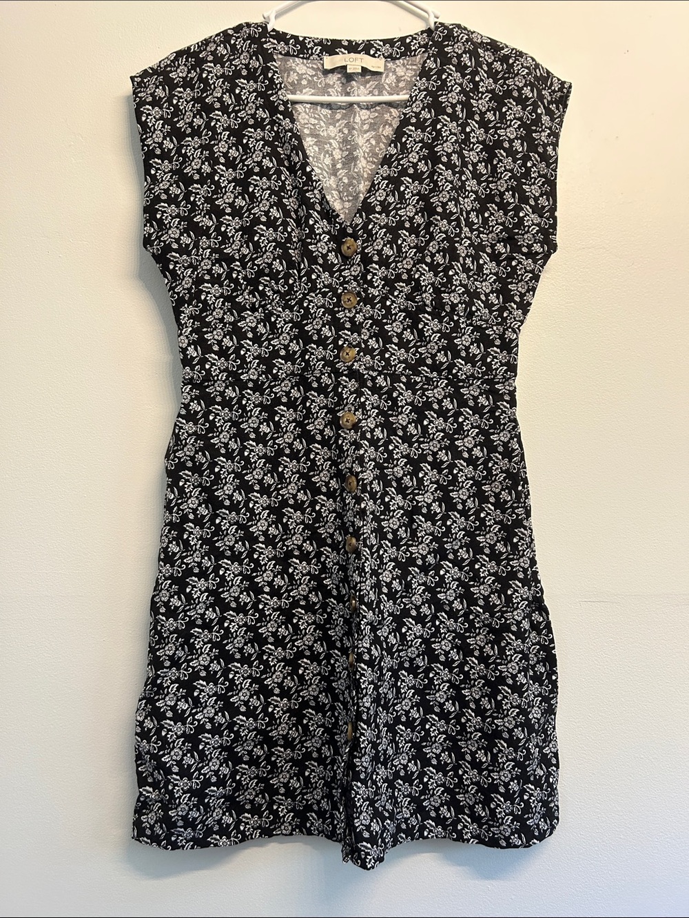Loft Sleeveless Floral Dress